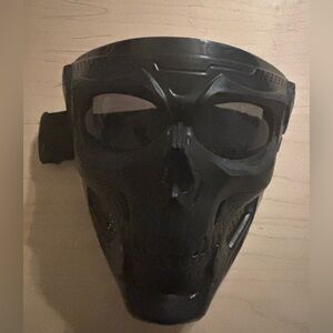 Black Adult Plastic Mask